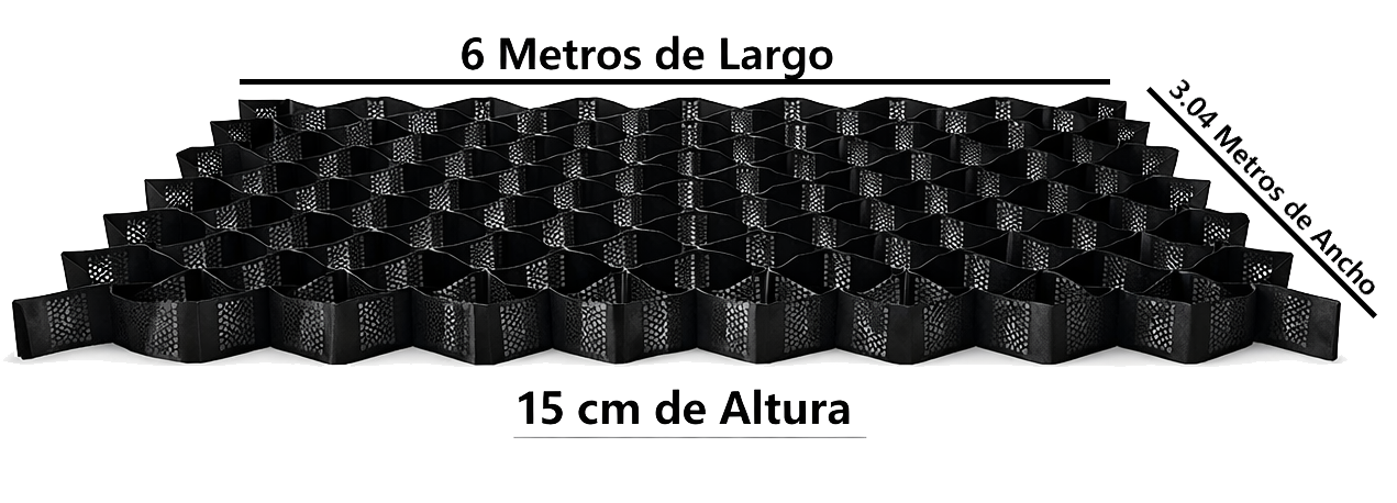 Geocelda de 15 cm para soluciones de refuerzo y confinamiento