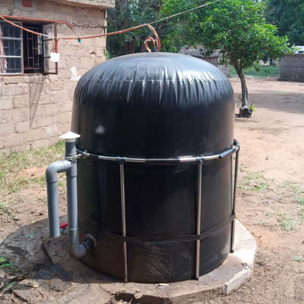 Sistema de biogás portátil y ensamblable de 2.65 m³